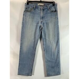 LEVI’S Men’s Light Blue 550 Relaxed-Fit Five-Pocket Denim Jeans SZ 36X32